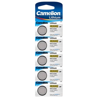 מארז 5 סוללות CAMILION CR2032 סוללות - מארז 5 סוללות CAMILION CR2032